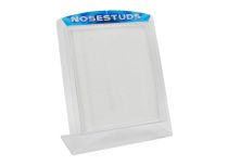 Expositor acrílico 12 x 15,5 CM para 70 narigueras