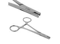 Pinzas de acero inoxidable para aplicación dérmica de 3 mm, 11 cm de longitud