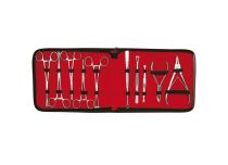 Juego de 10 alicates para piercing de acero inoxidable