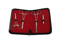 Juego de 4 alicates para piercing de acero inoxidable