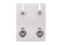 Mini médico de acero Euro cristal blanco en blister de 12 pares estériles